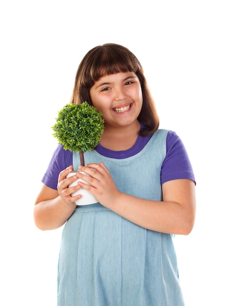 Hija feliz con un regalo para su madre