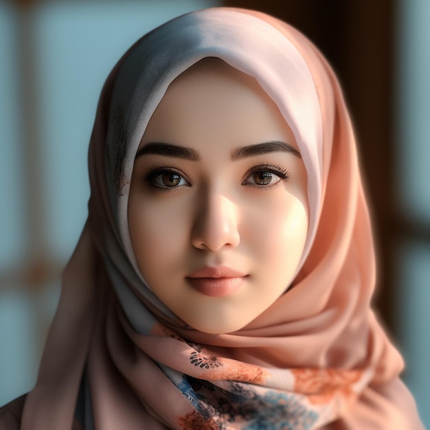 Foto hijab chic colecção diversificada de estilos de hijab e personagens de mulheres muçulmanas
