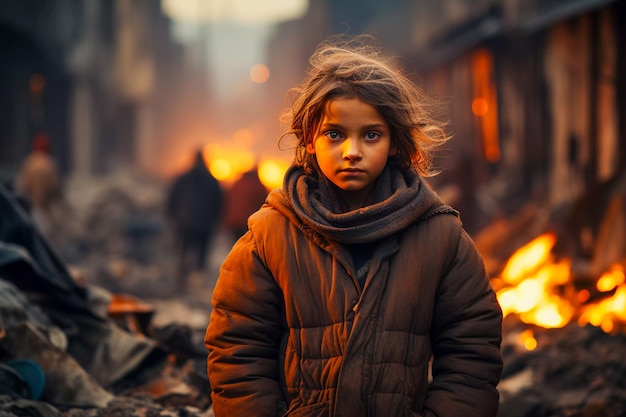 Hijos de la resiliencia Retratos de vidas jóvenes IA generativa de posguerra