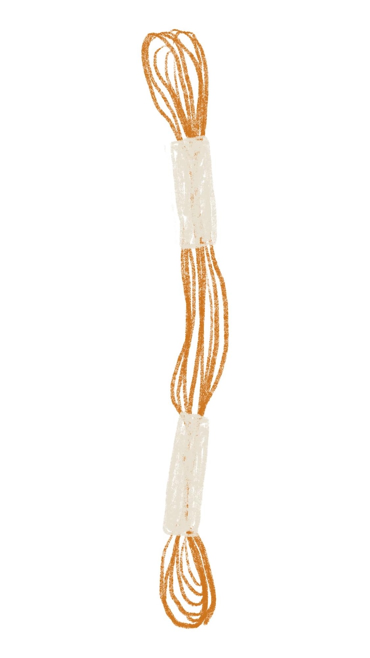 Foto hilo de coser pegatina png de fondo transparente