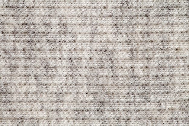 Hilo de lana de hilos blancos, estructura de fondo, vista macro de primer plano