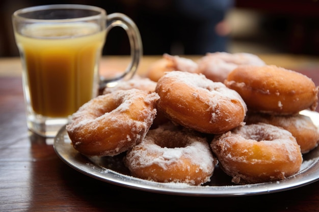 Himalaya-Snack Tibeter Salz Ghee Tee und Khapse Donuts