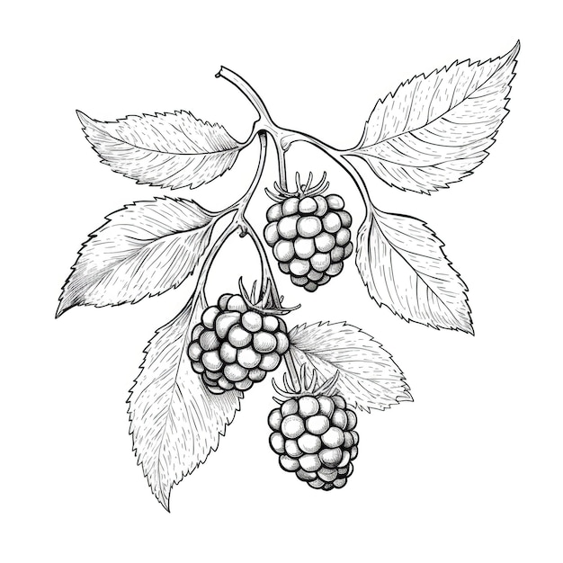 Himbeer-Brombeer-KI generiert