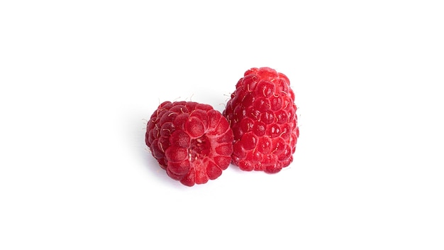 Himbeere isoliert. Himbeeren