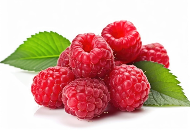 Himbeeren aus der Nähe