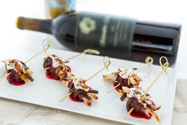 Himbeerhähnchen mit Pappardelles Chocolate Pasta Vorspeisen.