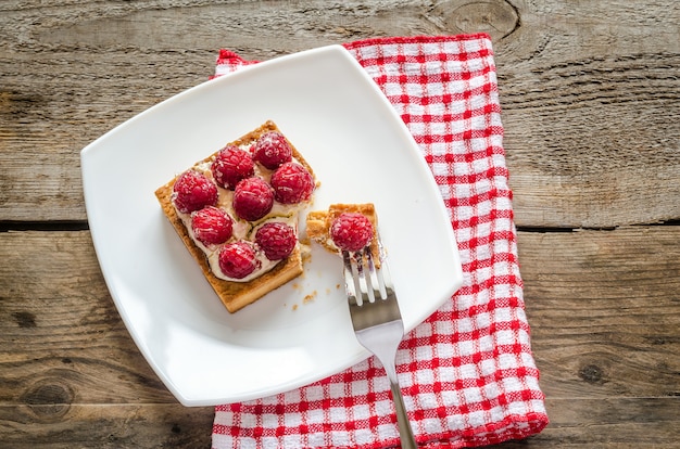 Foto himbeerkuchen