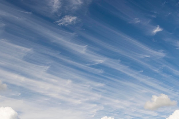 Himmel Erstaunlicher Wolkenhimmel am Sommerpanoramablick