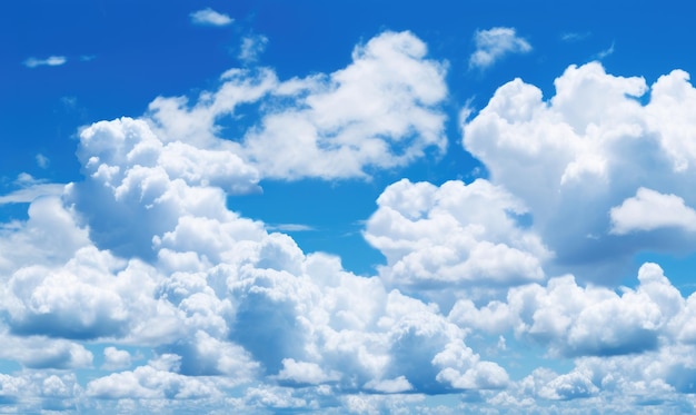 Himmel-Hintergrund Wolken am blauen Himmel Für Banner-Postkarten-Buch-Illustration