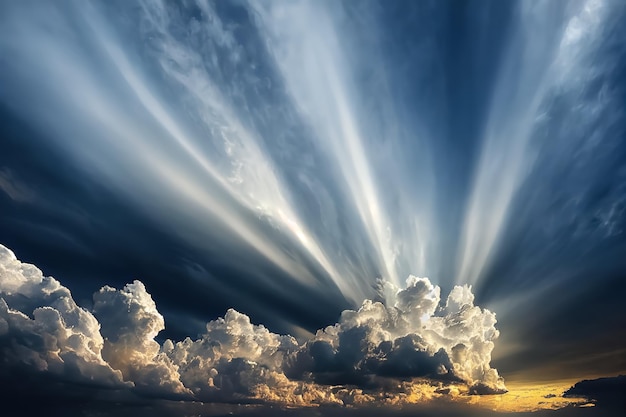 Himmel mit schöner Wolkenhimmeltapete