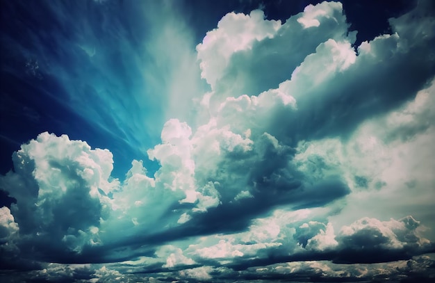 Himmel mit schöner Wolkenhimmeltapete