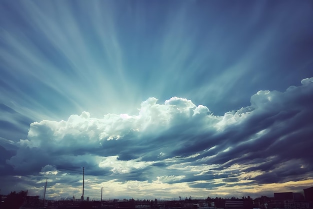 Himmel mit schöner Wolkenhimmeltapete