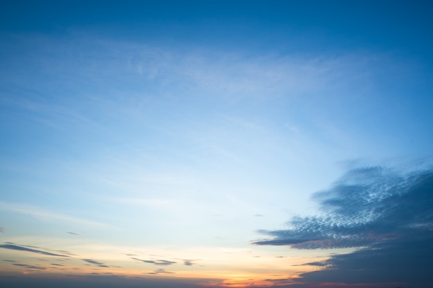 Himmel und Wolken