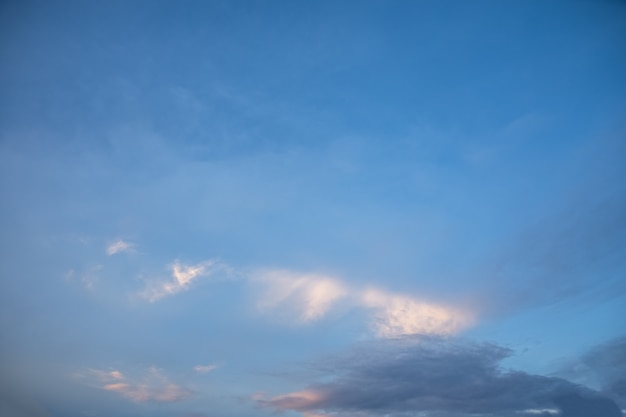 Himmelwolken am Abend.