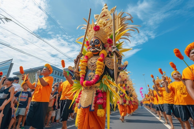 Los hindúes en Yakarta celebran la ceremonia Melasti para el Día Nyepi