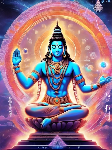 Hinduische Eleganz Das Wesen von Lord Shiva