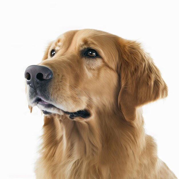 Foto hinreißendes entzückendes golden retriever-hundeporträt