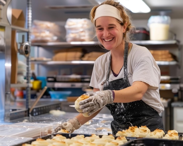 Hinter den Kulissen der Bäckerei zeigte das Handwerk eine gemeinsame Leidenschaft