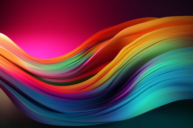 Hintergrund abstrakt hell neon dynamisch pink lebendig futuristisch modern generative KI-Flussgradientendarstellung Generative KI
