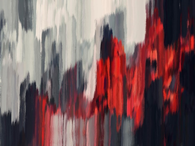 Hintergrund abstrakte bunte Pinsellinie schwarz weiß rot