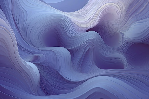 Hintergrund aus Lavendelwellen in heller Indigofarbe. Generative KI