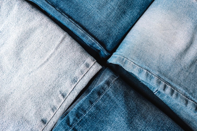 Hintergrund aus unterschiedlicher Jeans-Mode