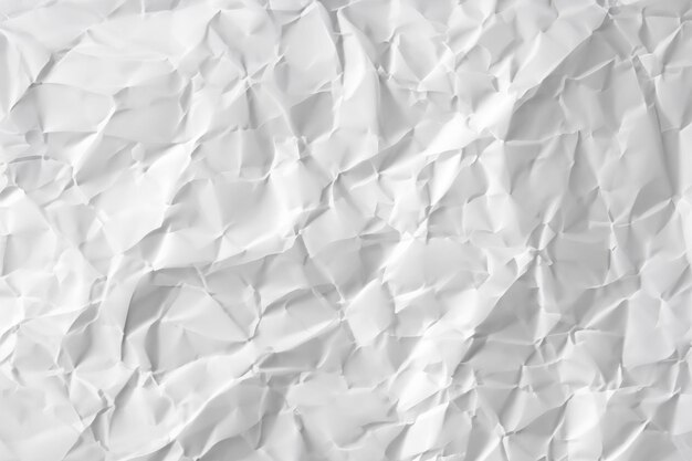 Hintergrund aus weißem, zerknittertem Papier