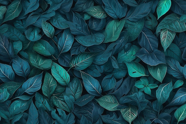 Hintergrund Blätter Blau-grün Blattoberfläche