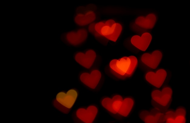 Hintergrund bokeh rote Herzen