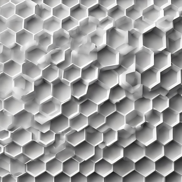 Foto hintergrund der 3d-weißen hex-technologie