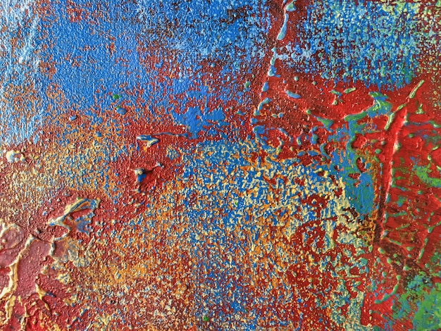 Hintergrund der abstrakten Kunst mit den roten und blauen Farben