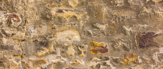 Hintergrund der alten Steinmauer Textur der Steinoberfläche Mauerwerk in der alten europäischen Stadt