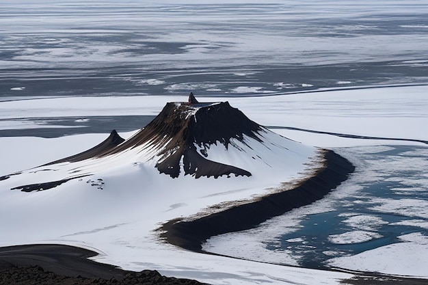 Hintergrund der Antarktis-Island