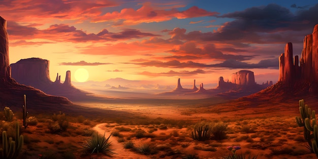 Foto hintergrund der arizona-wüstenlandschaft