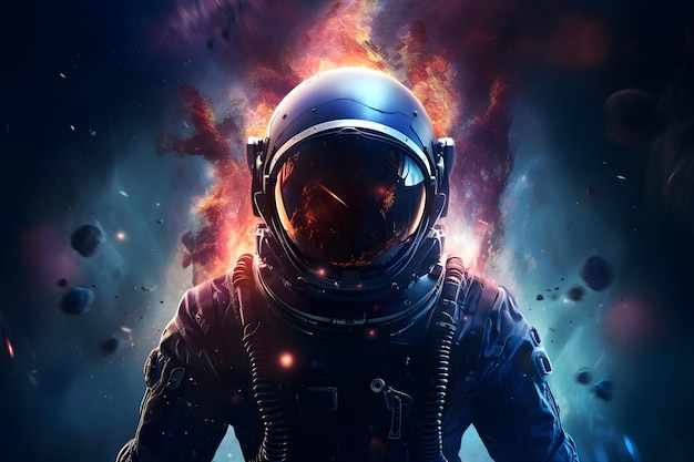 Hintergrund der Astronautengalaxie