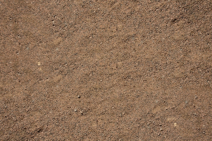 Foto hintergrund der ausgetrockneten sandnahaufnahme, ansicht von oben