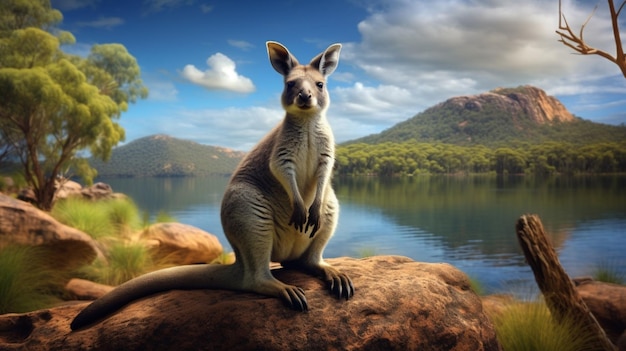 Foto hintergrund der australischen tierwelt