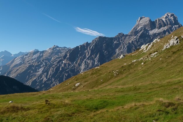 Hintergrund der Berglandschaft