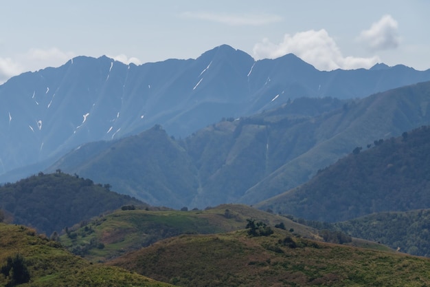 Foto hintergrund der berglandschaft