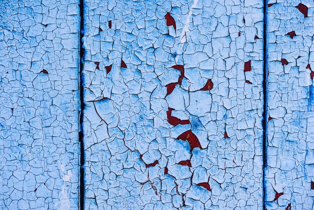 Hintergrund der blau lackierten Holzoberfläche. Platz kopieren