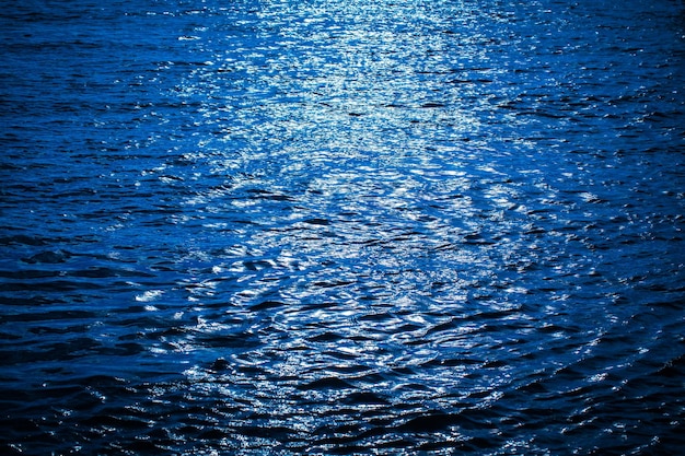 Hintergrund der blauen Meerwasseroberfläche