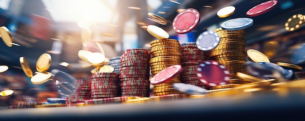 Hintergrund der Casino-Chips