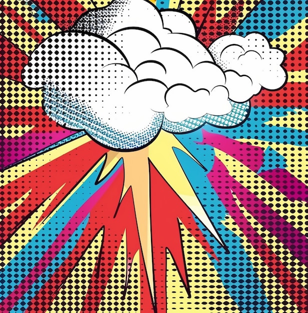 Hintergrund der Comic-Pop-Art