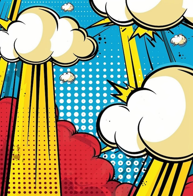Hintergrund der Comic-Pop-Art