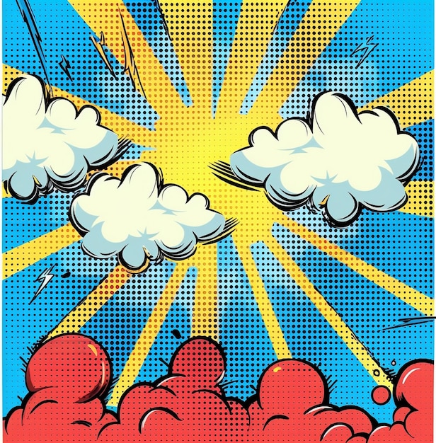 Hintergrund der Comic-Pop-Art