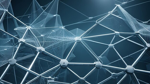 Hintergrund der digitalen Technologie von Network Mesh Wire