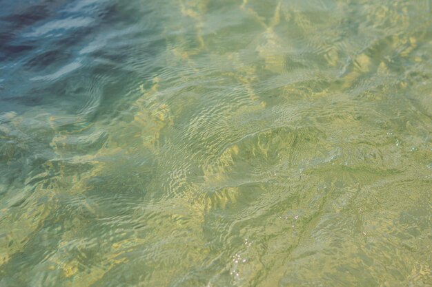 Hintergrund der Draufsicht des transparenten blauen Meerwassers