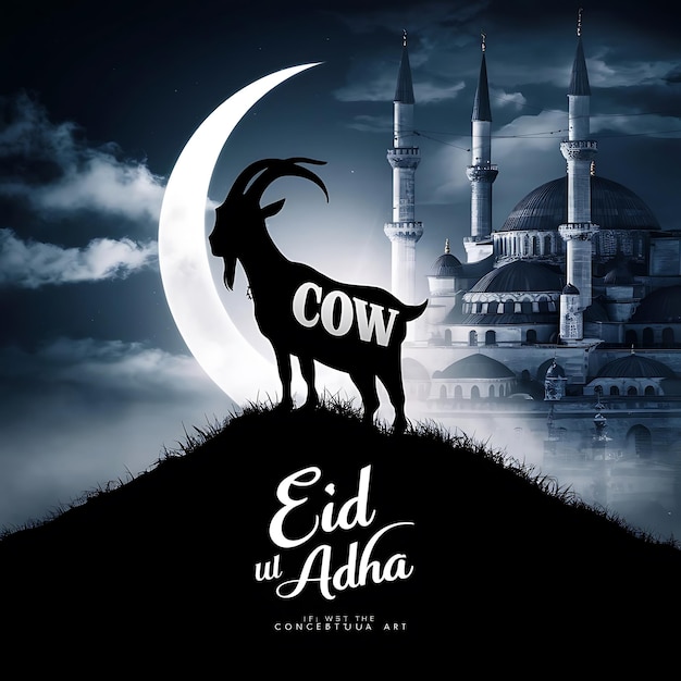 Foto hintergrund der feier des eid mubarak eid aladha posterkonzept