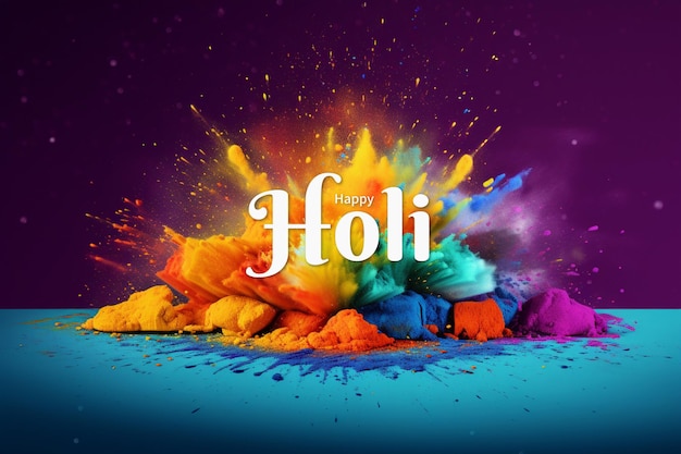 Hintergrund der Feier des frohen Holi-Festivals