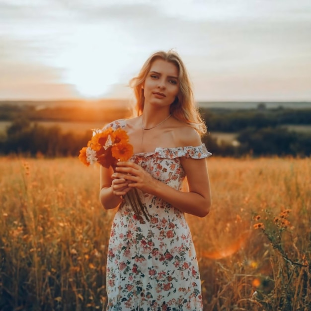 Hintergrund der Frau in der Natur im Freien